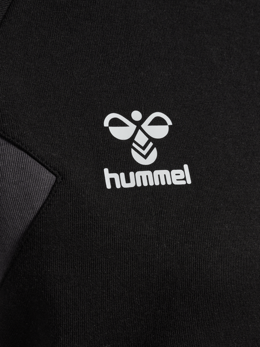 hmlTRAVEL SWEAT HOODIE WOMAN, BLACK, packshot