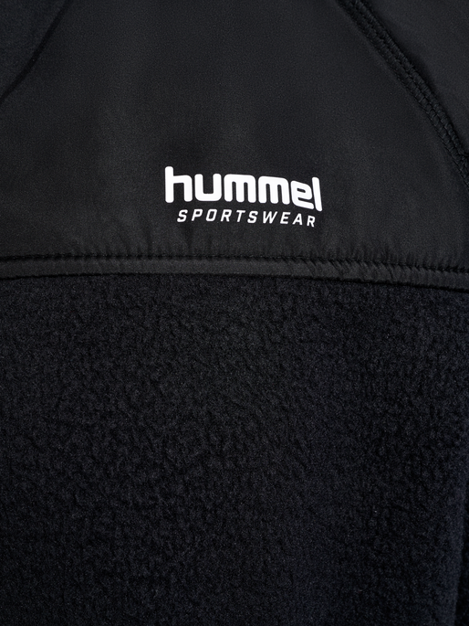 hmlLGC MALIKAT FLEECE JACKET, BLACK, packshot