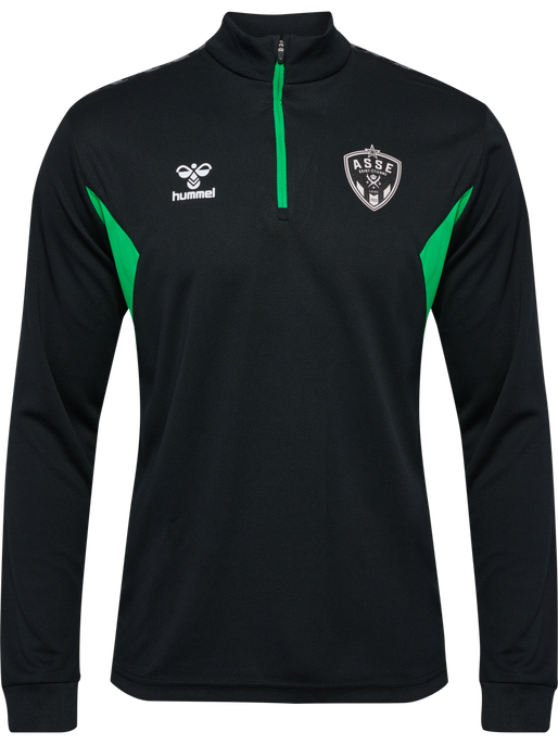 ASSE 23/24 TR HALF ZIP SWEAT, BLACK, packshot