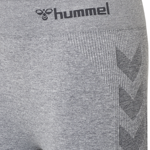 hmlCI JUNIOR SEAMLESS TIGHTS, GREY MELANGE, packshot
