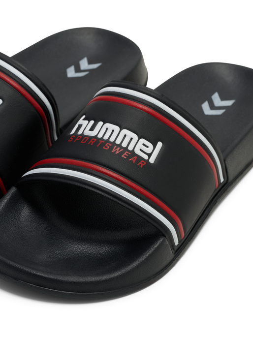 POOL SLIDE RT, BLACK/WHITE/RED POOL SLIDE RT, BLACK/WHITE/RED, packshot