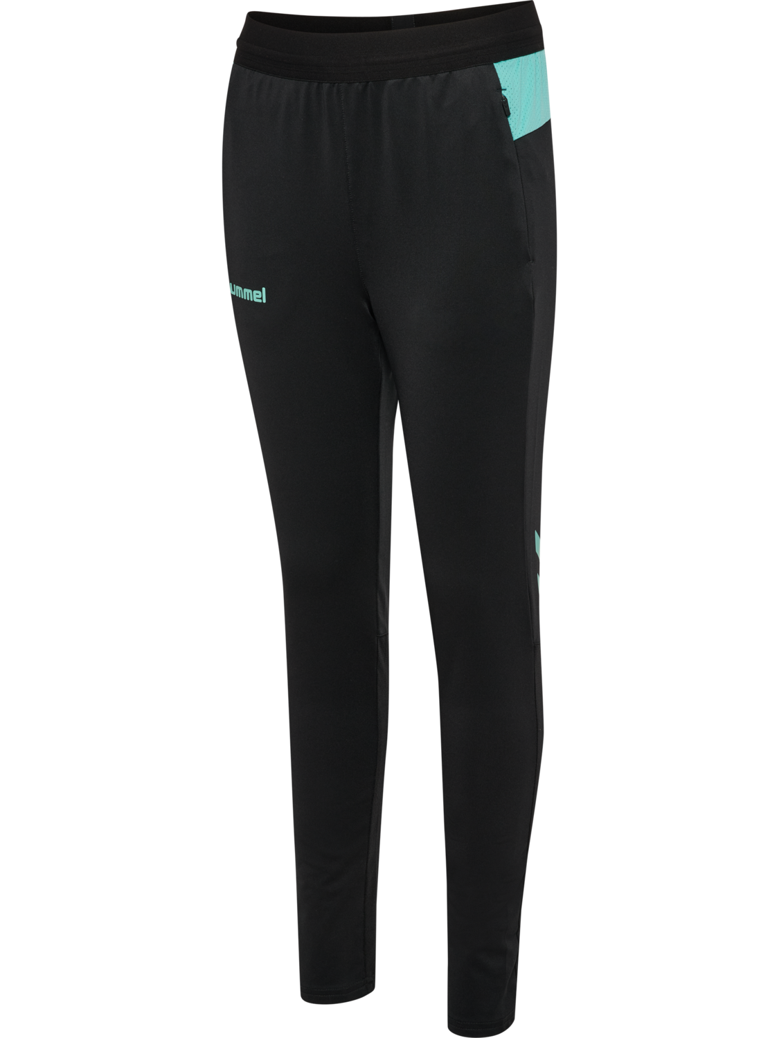 hmlBLAZE 2.0 TRAINING PANTS KIDS, BLACK/POOL BLUE, packshot