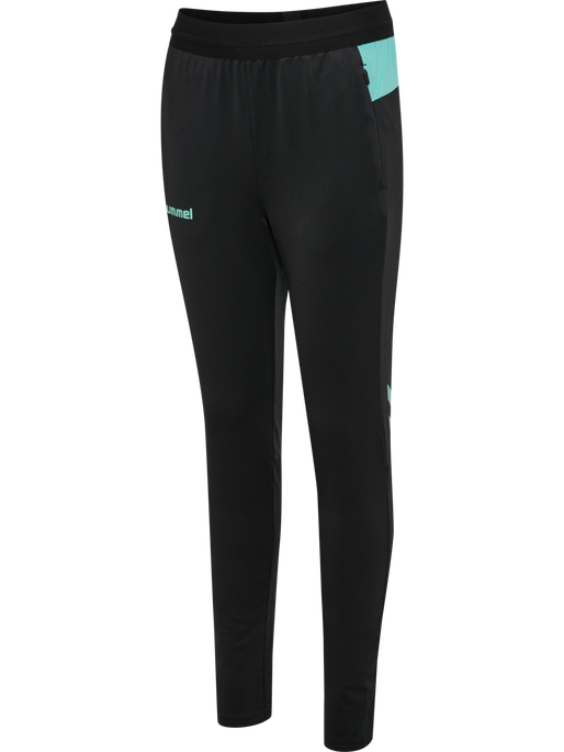 hmlBLAZE 2.0 TRAINING PANTS KIDS, BLACK/POOL BLUE, packshot