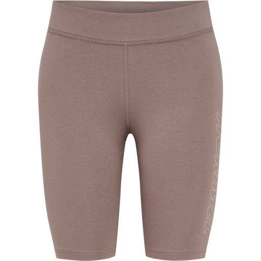 hmlTE MAJA 2-PACK MW C TIGHT SHORTS, BLACK/DRIFTWOOD, packshot