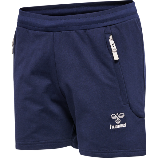 hmlMOVE GRID COTTON SHORTS WOMAN, MARINE, packshot