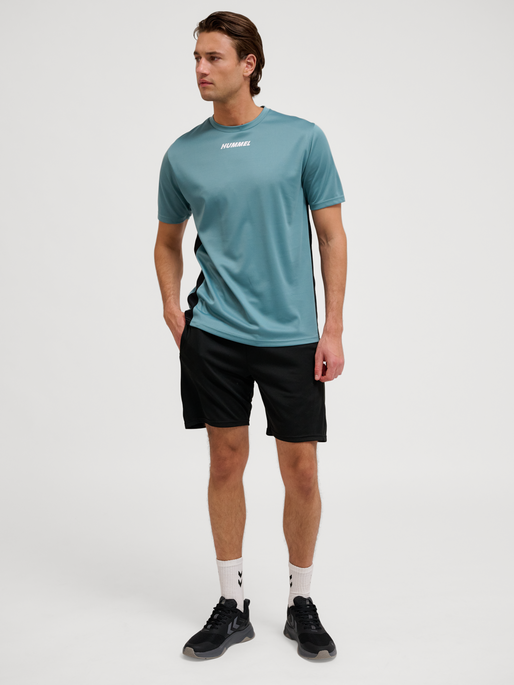 hmlTE FLEX MESH SHORTS, BLACK, model