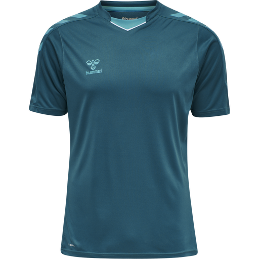 hmlCORE XK POLY JERSEY S/S, BLUE CORAL, packshot