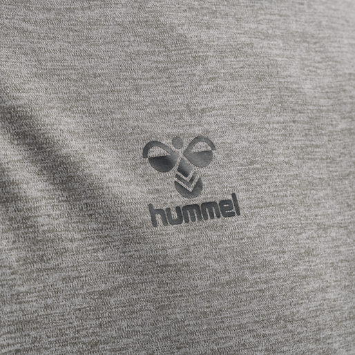 hmlCORE XK CORE POLY T-SHIRT S/S, GREY MELANGE hmlCORE XK CORE POLY T-SHIRT S/S, GREY MELANGE, packshot