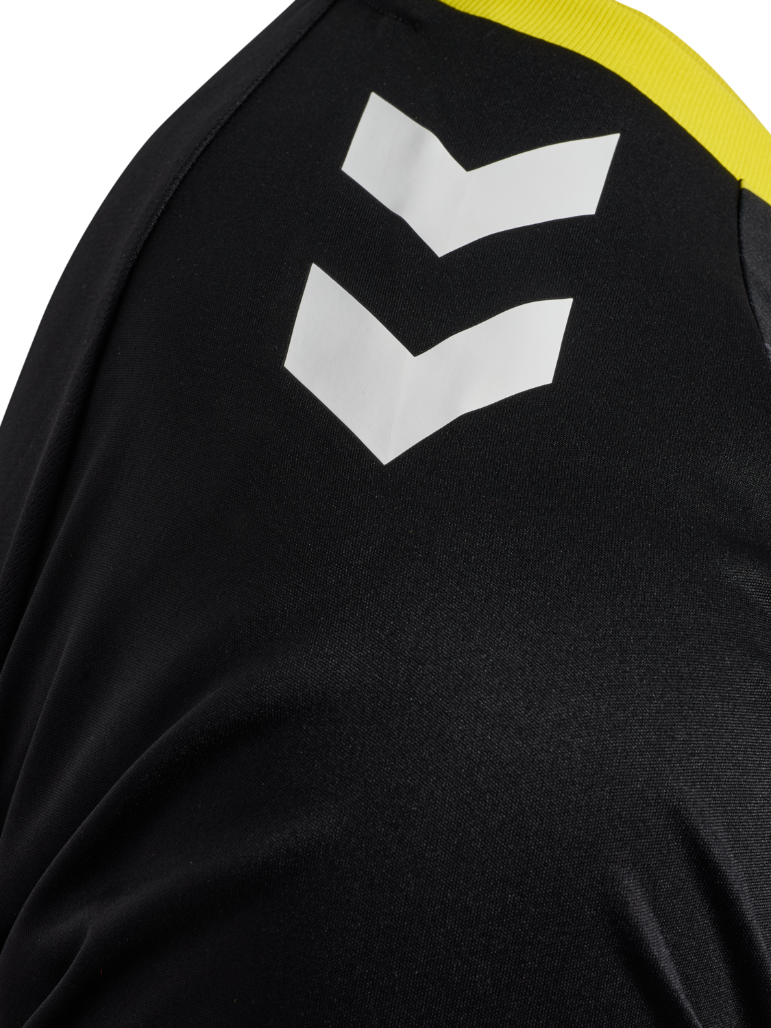 hmlMATCH TRIUMPH JERSEY S/S, BLACK/BLAZING YELLOW, packshot