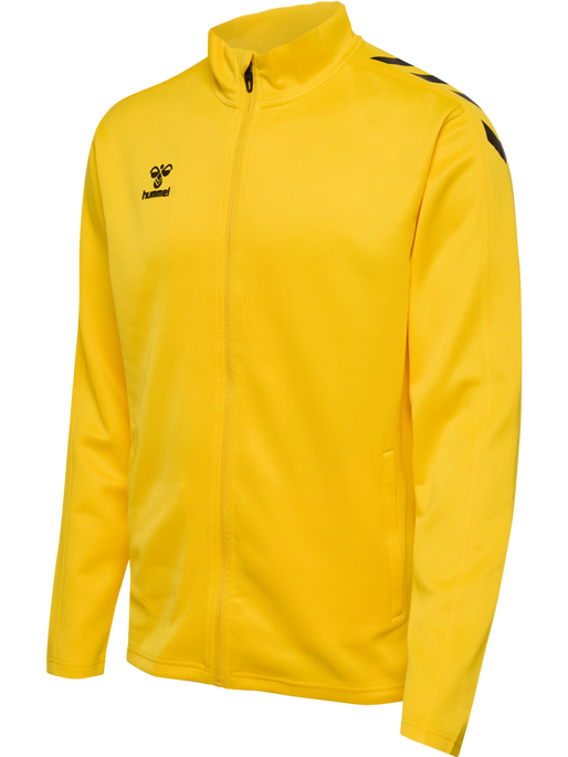 hmlCORE XK POLY ZIP SWEAT, SPORTS YELLOW hmlCORE XK POLY ZIP SWEAT, SPORTS YELLOW, packshot
