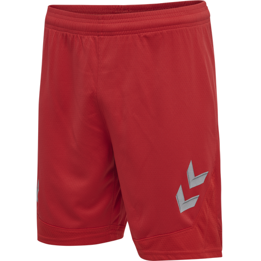 hmlLEAD POLY SHORTS, TRUE RED, packshot