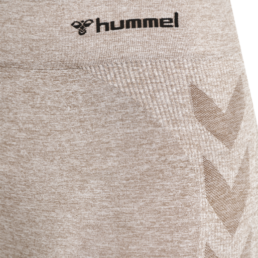 hmlCI SEAMLESS MID WAIST TIGHTS, DRIFTWOOD MELANGE, packshot