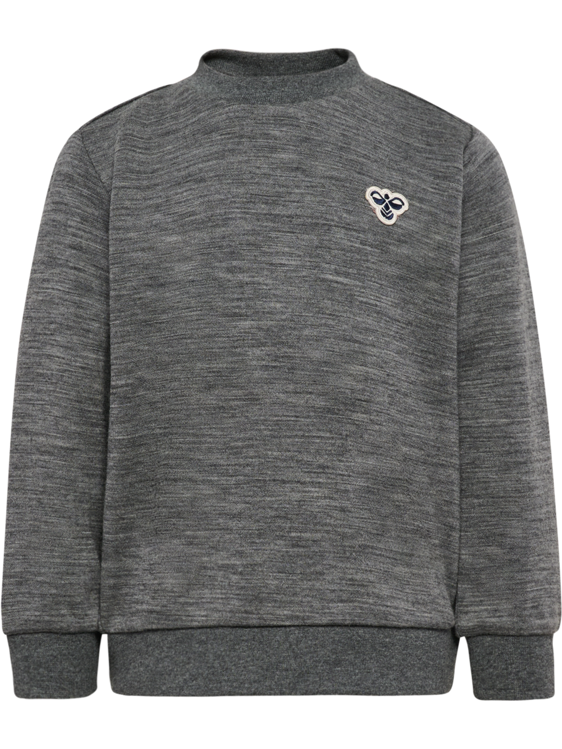 hmlMINI WOOL SWEATSHIRT BEE, DARK GREY MELANGE, packshot