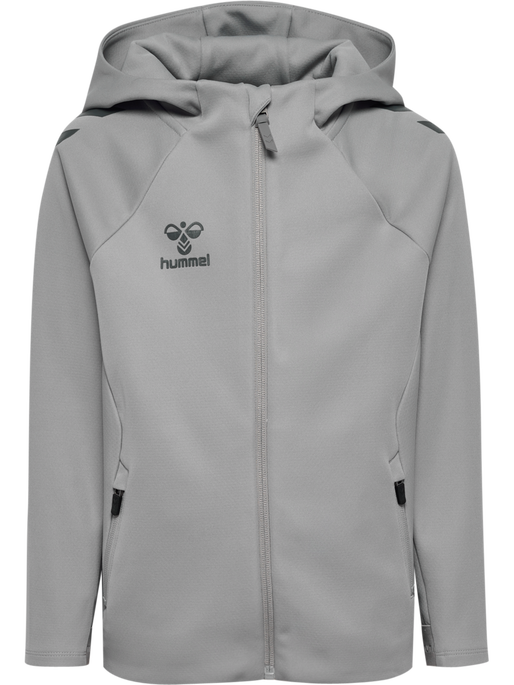 hmlCIMA 2.0 ZIP HOODIE KIDS, ALLOY hmlCIMA 2.0 ZIP HOODIE KIDS, ALLOY, packshot
