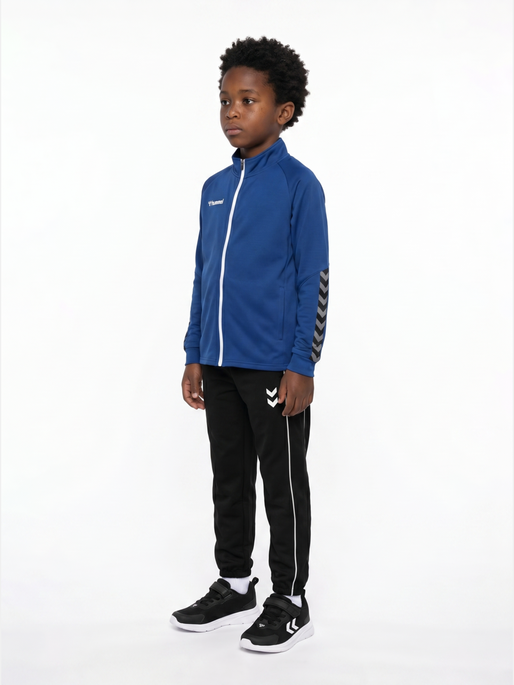 hmlAUTHENTIC KIDS POLY ZIP JACKET, TRUE BLUE, model