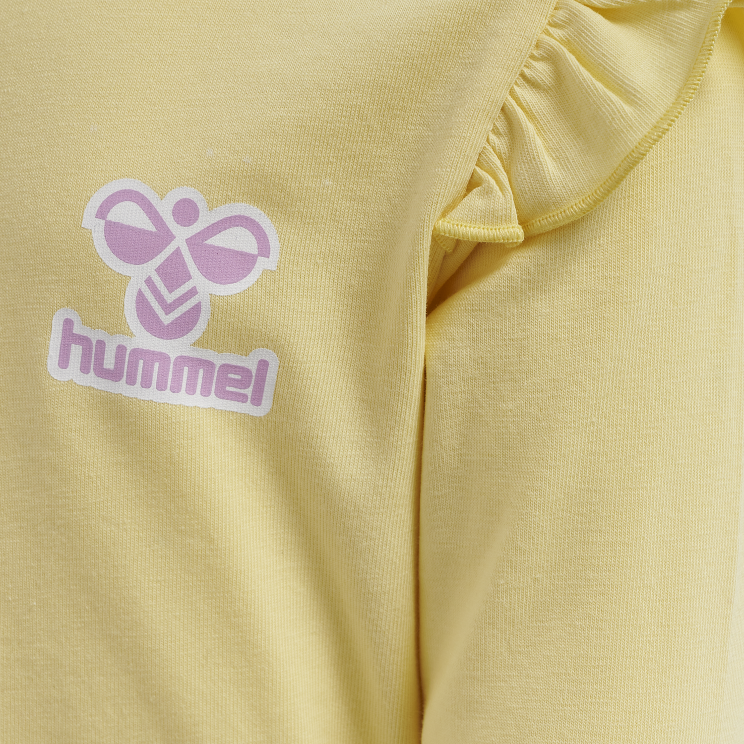hmlMIRABEL T-SHIRT L/S, PALE BANANA, packshot