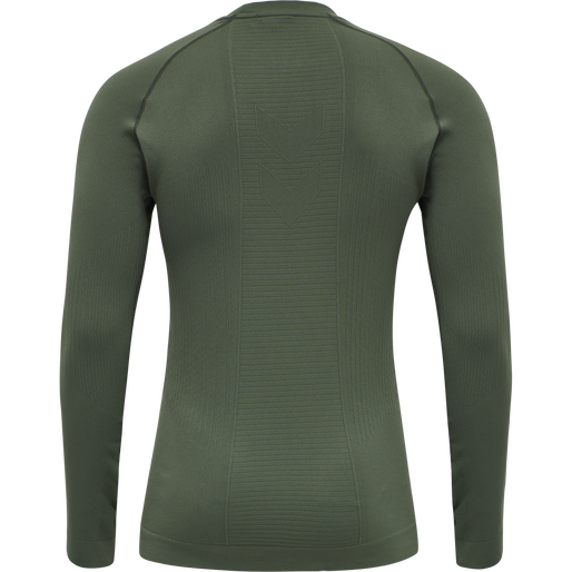 hmlSTROKE SEAMLESS T-SHIRT L/S, THYME hmlSTROKE SEAMLESS T-SHIRT L/S, THYME, packshot