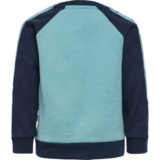 hmlWULBATO SWEATSHIRT, MINERAL BLUE, packshot