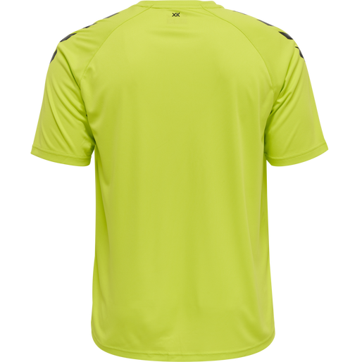 hmlCORE XK CORE POLY T-SHIRT S/S, LIME POPSICLE, packshot