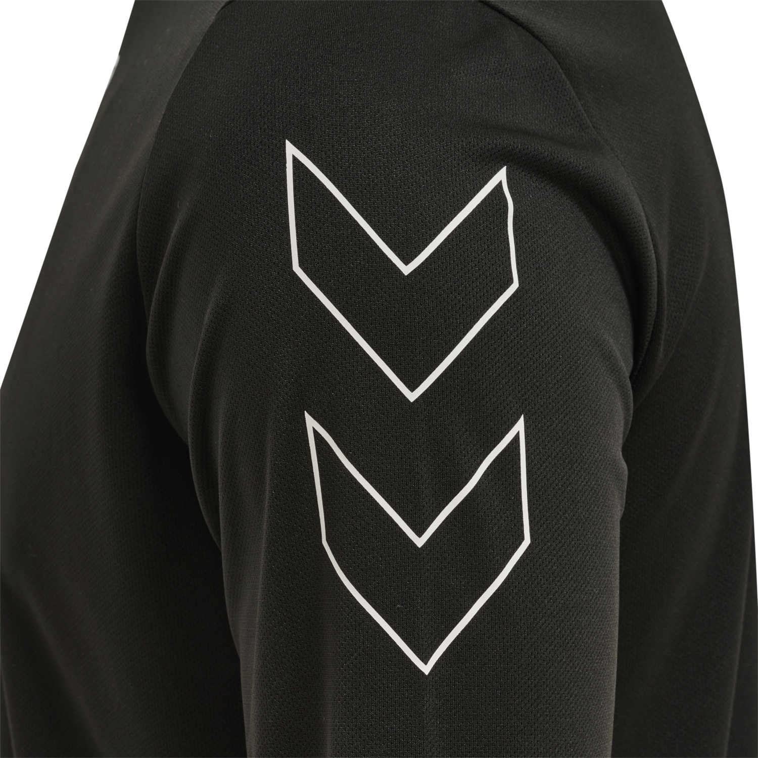 hmlTE TIHALT T-SHIRT L/S, BLACK, packshot