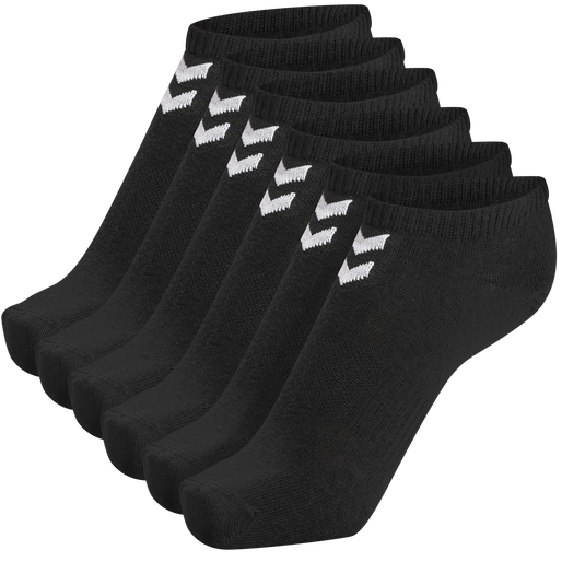 hmlCHEVRON 6-PACK ANKLE SOCKS, BLACK, packshot