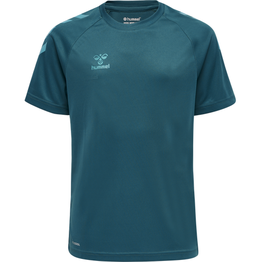 hmlCORE XK CORE POLY TEE S/S KIDS, BLUE CORAL hmlCORE XK CORE POLY TEE S/S KIDS, BLUE CORAL, packshot