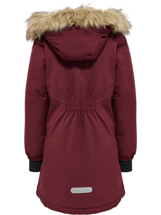 hmlLEAF TEX COAT, WINDSOR WINE, packshot
