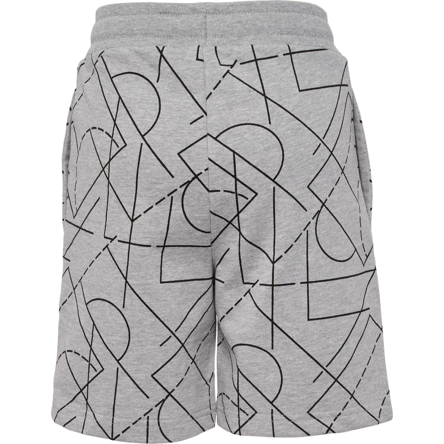 hmlTREVOR SHORTS, GREY MELANGE, packshot
