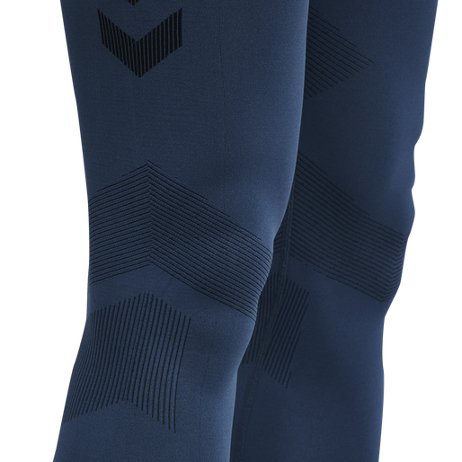 HUMMEL FIRST SEAMLESS TR TIGHTS, DARK DENIM, packshot