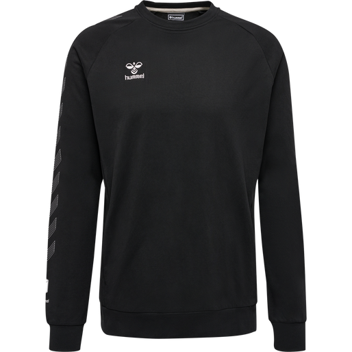 hmlMOVE GRID COTTON SWEATSHIRT, BLACK, packshot