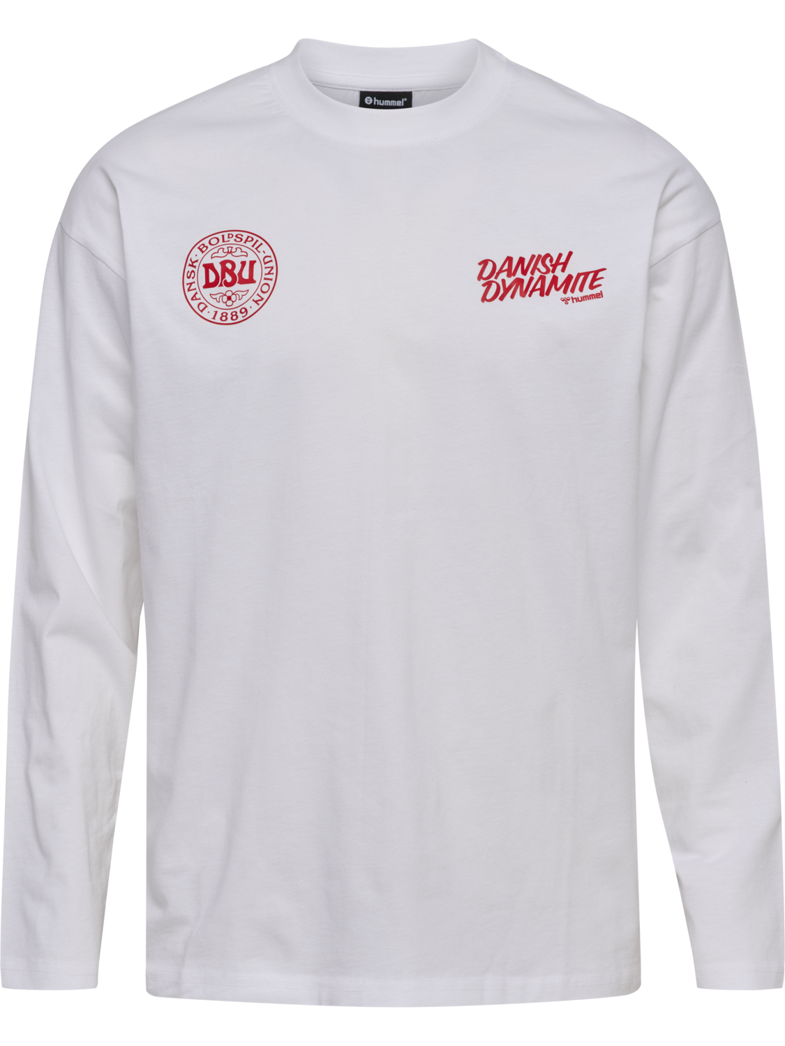 DBU 26 FAN LOOSE DYNAMITE TEE LS, WHITE, packshot