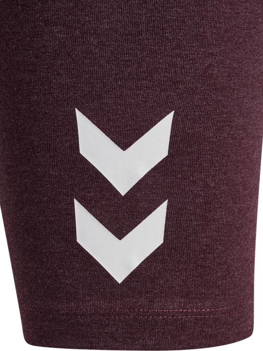 hmlJR LOGO SHORT  TIGHTS, FUDGE MELANGE hmlJR LOGO SHORT  TIGHTS, FUDGE MELANGE, packshot