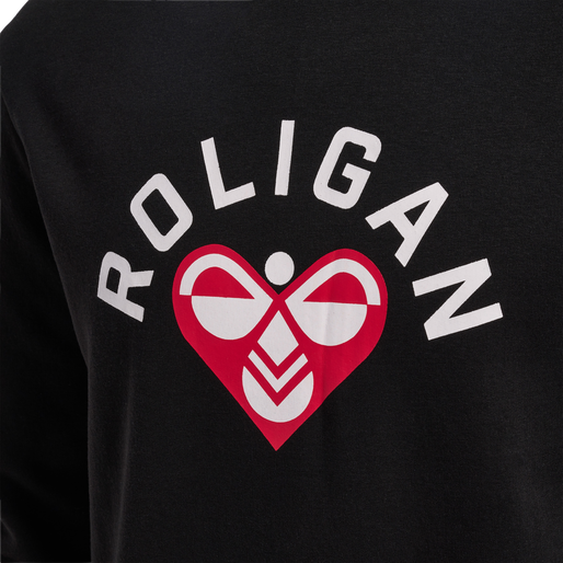 hmlROLIGAN SWEATSHIRT, BLACK hmlROLIGAN SWEATSHIRT, BLACK, packshot