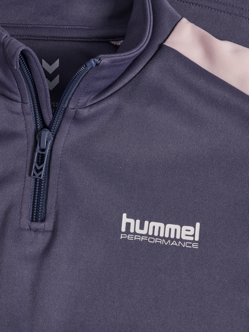 hmlJR GOAL HALFZIP, HERON hmlJR GOAL HALFZIP, HERON, packshot