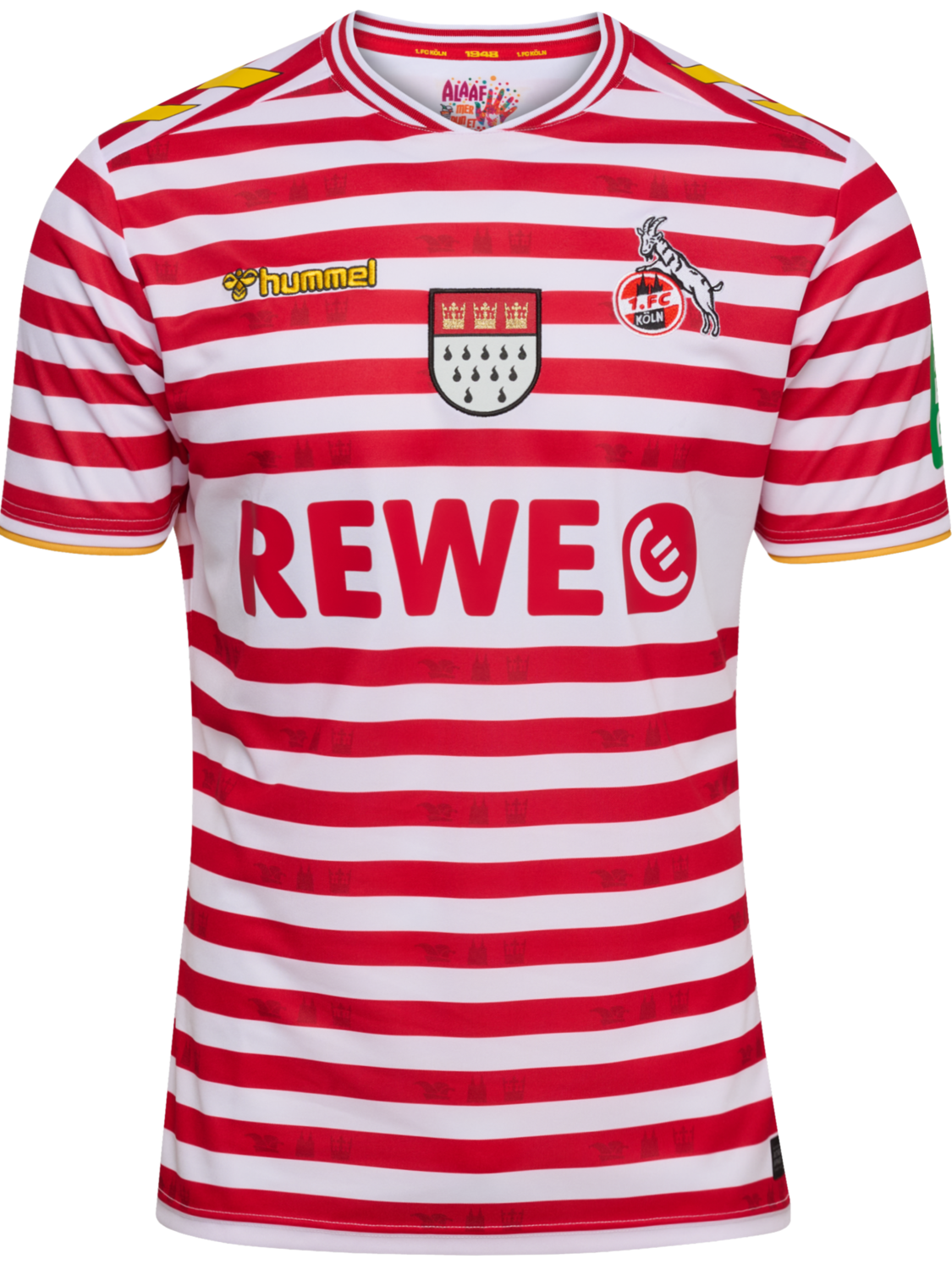 1FCK 25/26 KARNEVAL JERSEY S/S, WHITE/TRUE RED, packshot