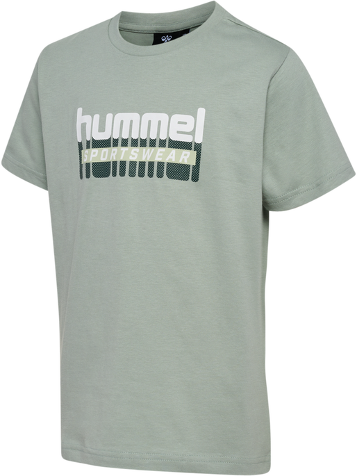 hmlTUKAS T-SHIRT S/S 2-PACK, BLACK IRIS/ICEBERG GREEN, packshot