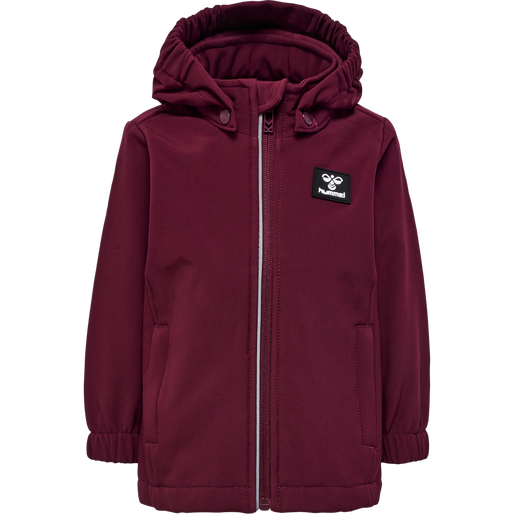 hmlMARS TEX MINI SOFTSHELL JACKET, WINDSOR WINE, packshot