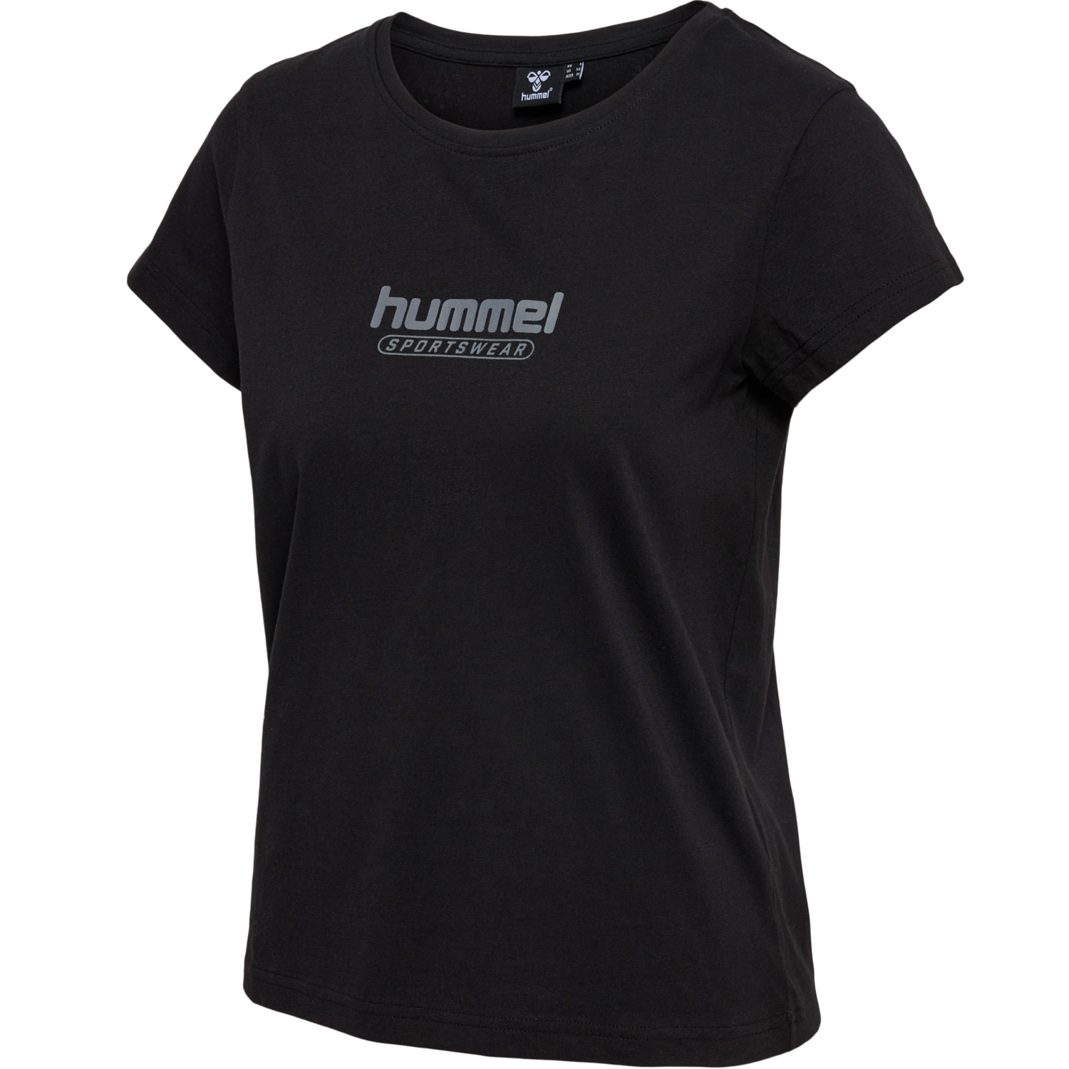 hmlBOOSTER WOMAN T-SHIRT, BLACK, packshot