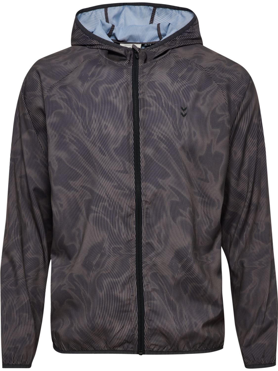 hmlPULSE AOP WINDBREAKER JACKET, SHARK, packshot