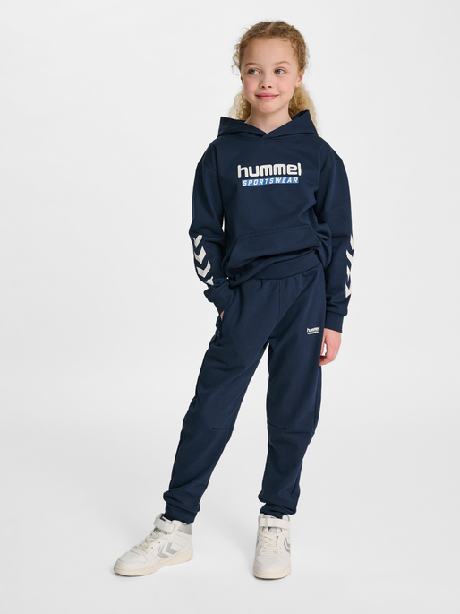 hmlJR REGULAR ADJ WAIST PANTS, DRESS BLUES, model