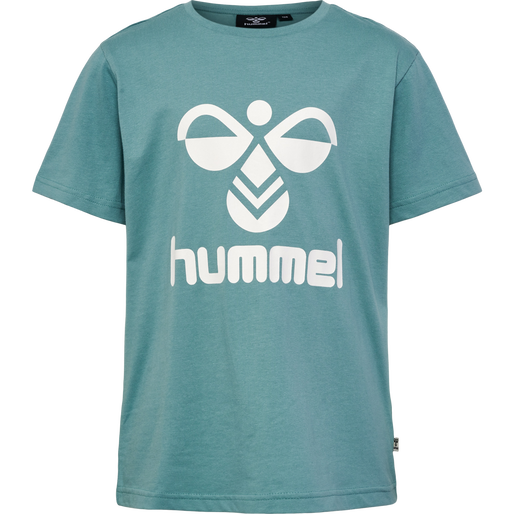 hmlTRES T-SHIRT S/S 2-PK, MINERAL BLUE/DECO ROSE, packshot