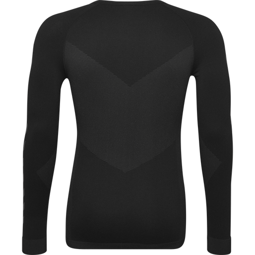 HUMMEL FIRST SEAMLESS JERSEY L/S K, BLACK, packshot