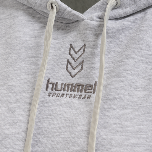 hmlOLIVIA HOODIE, LIGHT GREY MELANGE hmlOLIVIA HOODIE, LIGHT GREY MELANGE, packshot