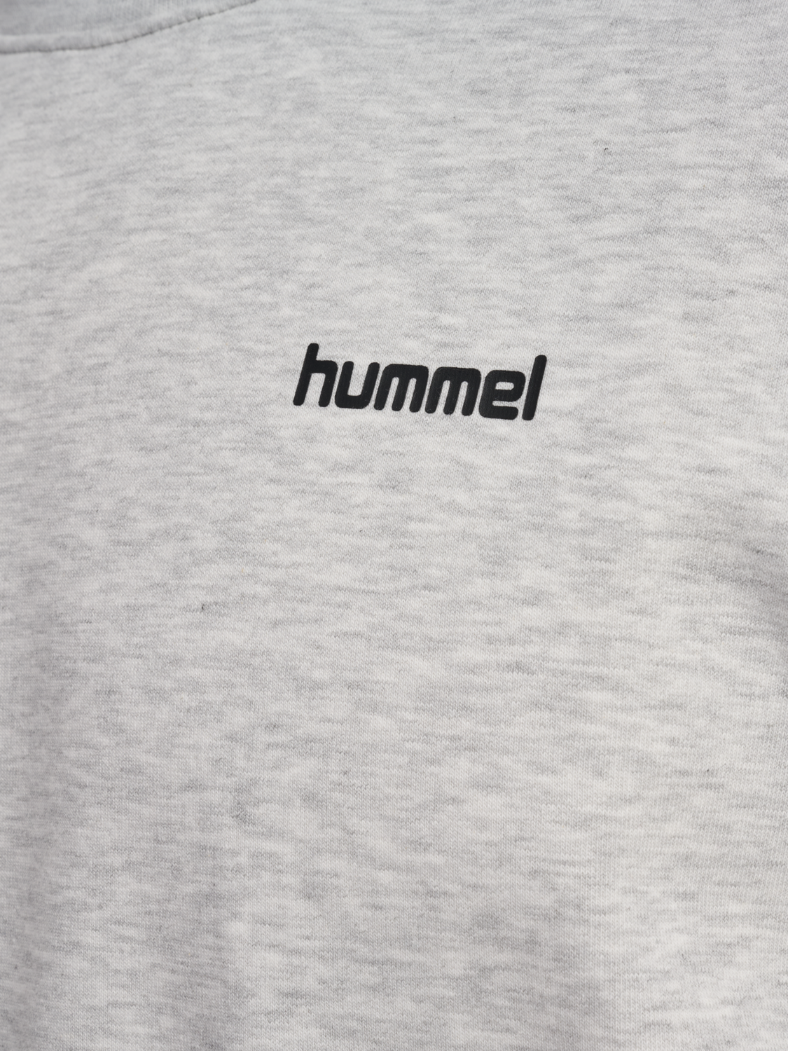 hmlKEEPER GRAPHIC CREWNECK, LIGHT GREY MELANGE, packshot