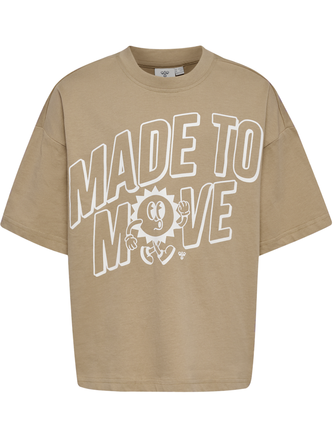 hmlJR SILLY S/S BOXY T-SHIRT SOLID, SILVER MINK, packshot