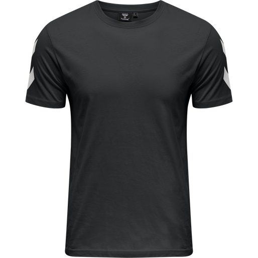 hmlLEGACY CHEVRON T-SHIRT PLUS, BLACK, packshot