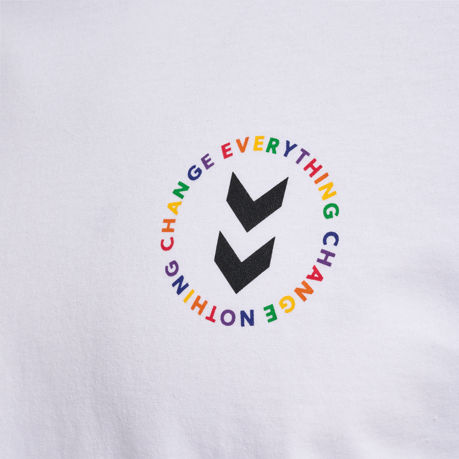 hmlEVERYTHING NOTHING T-SHIRT, WHITE, packshot