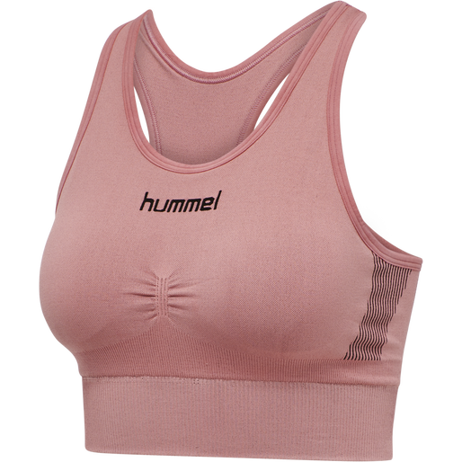 HUMMEL FIRST SEAMLESS BRA WOMAN, DUSTY ROSE, packshot