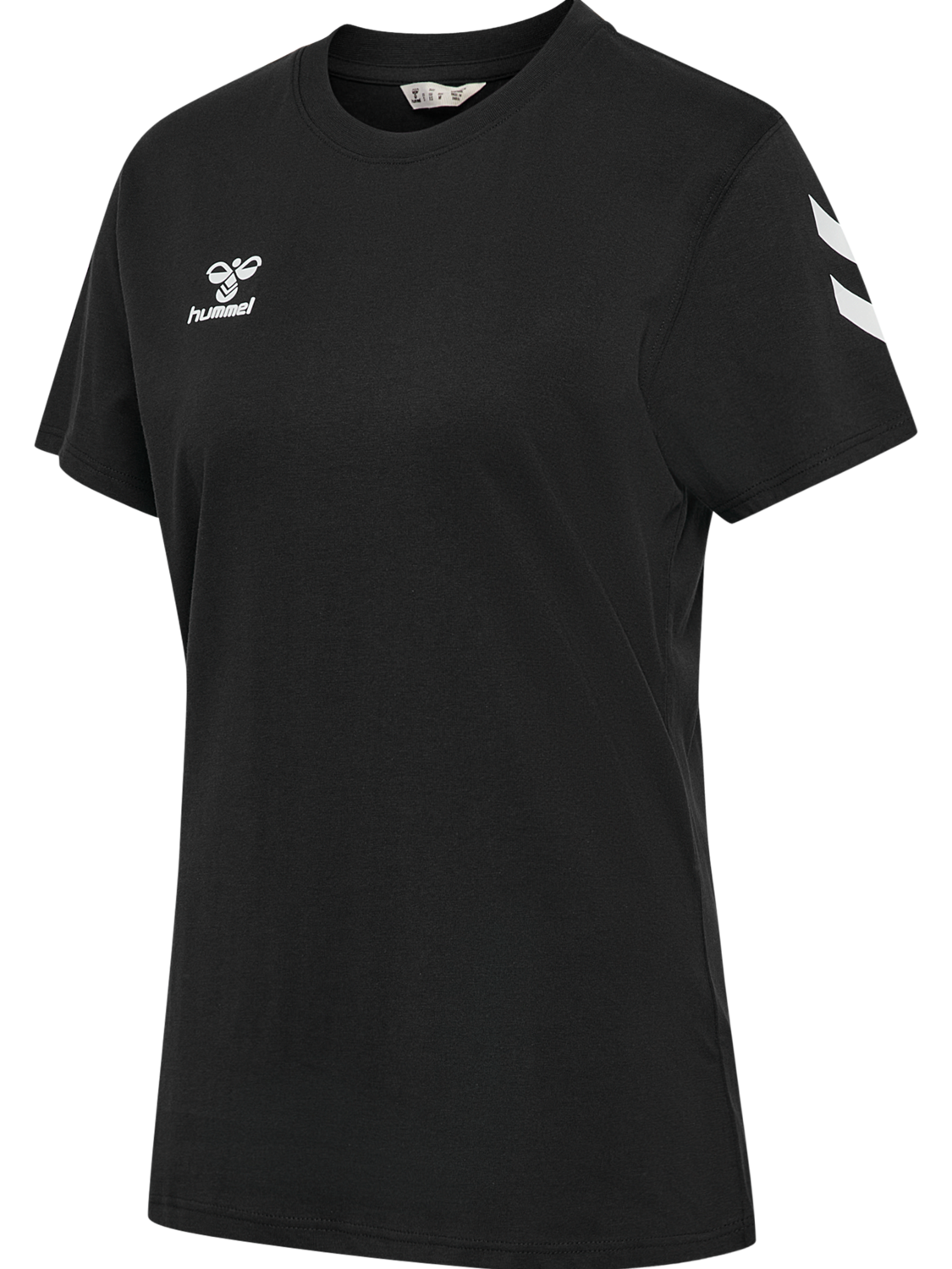 hmlGO 2.0 CHEVRON T-SHIRT S/S WOMAN, BLACK, packshot
