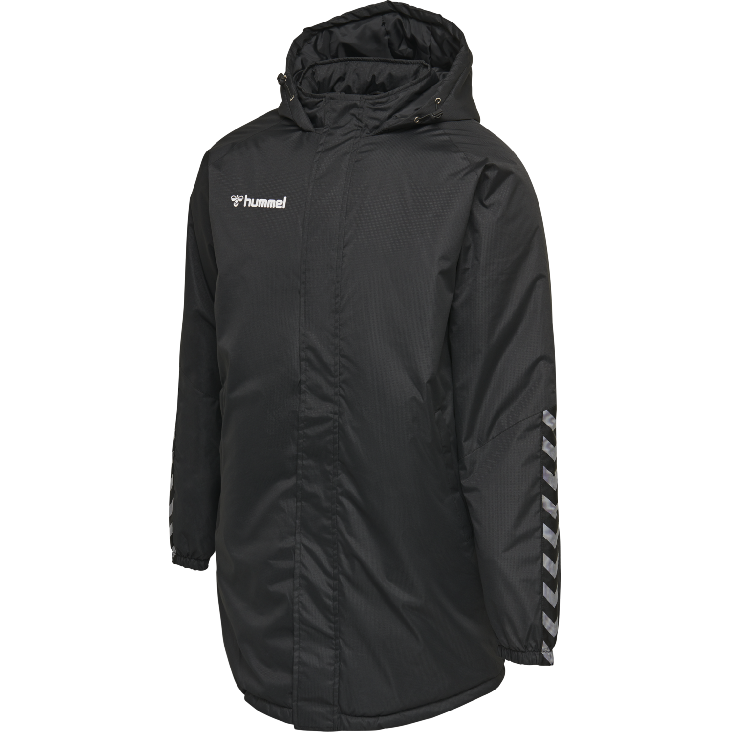 hmlAUTHENTIC BENCH JACKET, BLACK/WHITE, packshot